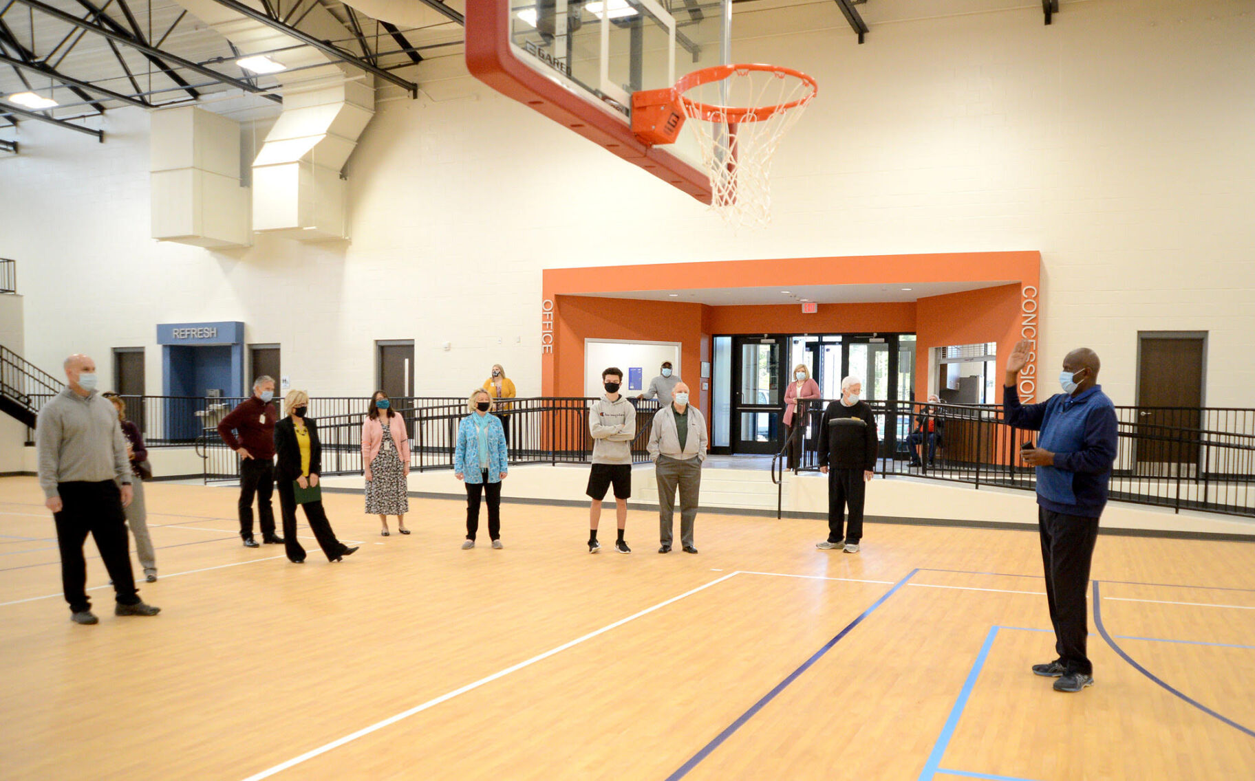 Billy Ransom at new sports complex